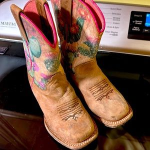 Roper girls boots leather sole